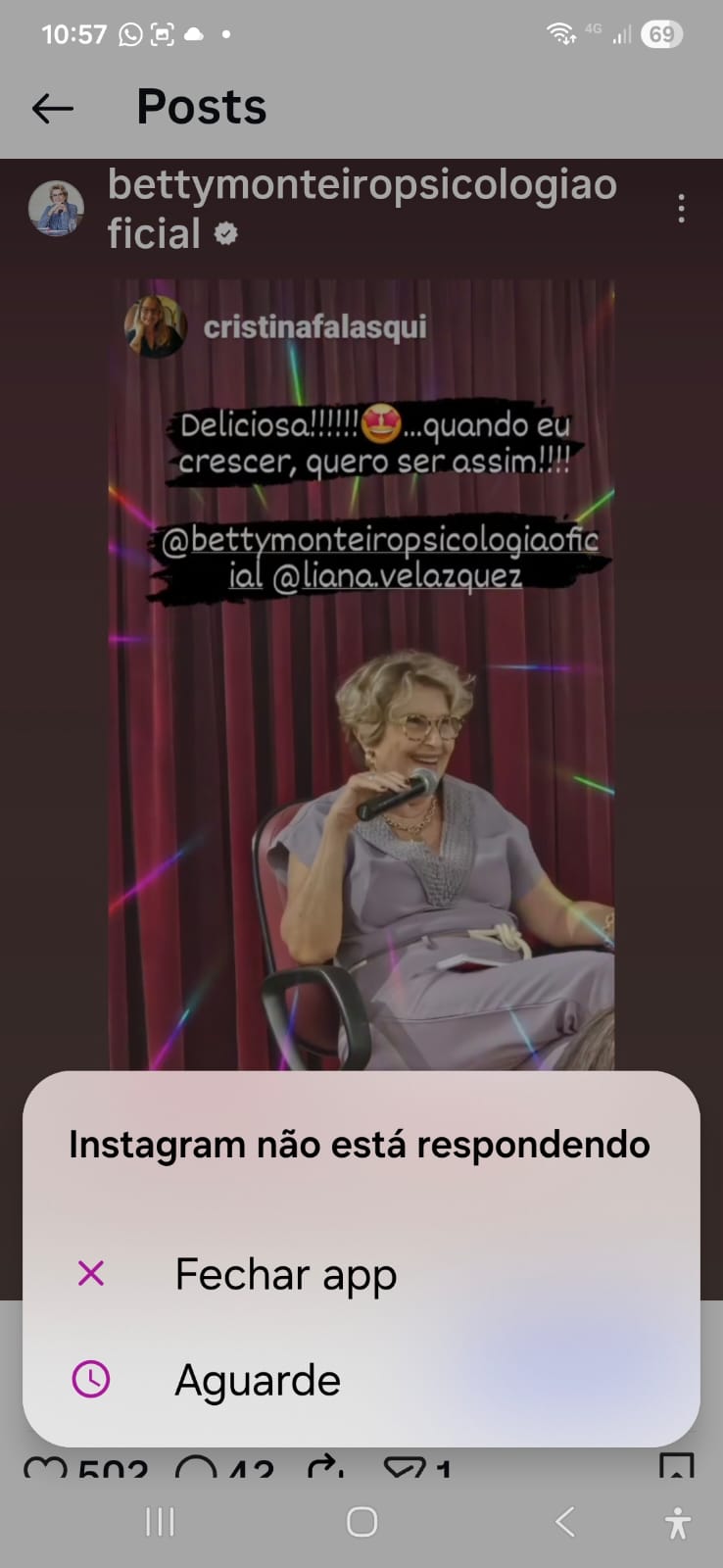 Depoimento de leitora sobre o livro.